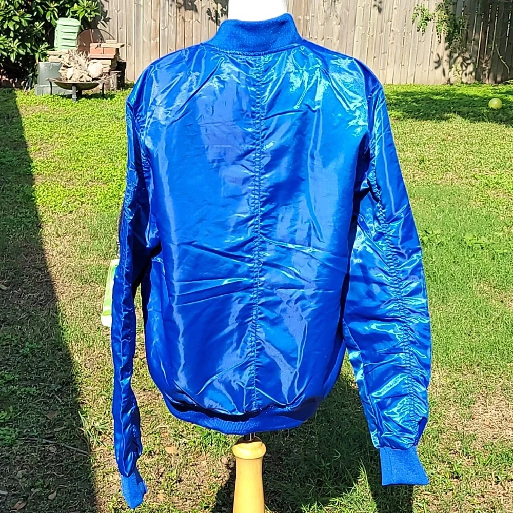 Nasa fullzip Jacket Size Large Blue/Neon Green